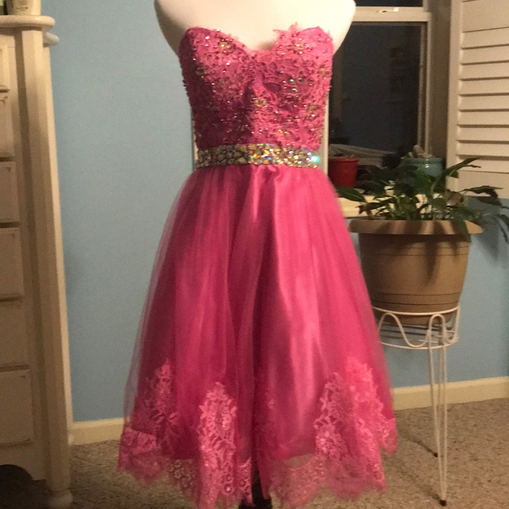 Pink cocktail dress